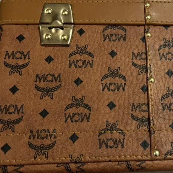 Vintage Rare MCM travel vanity jewelry cae lock trunk - Picture 5 of 14